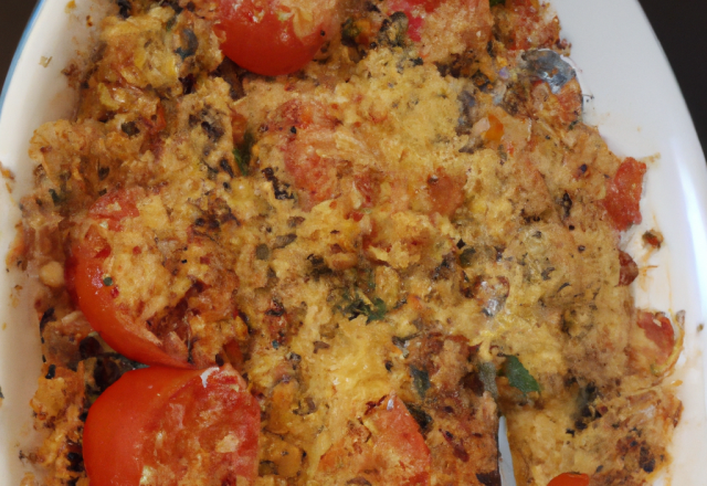 Crumble de sardine à la tomates