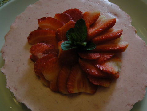 Mousse d'été façon tarte aux fraises