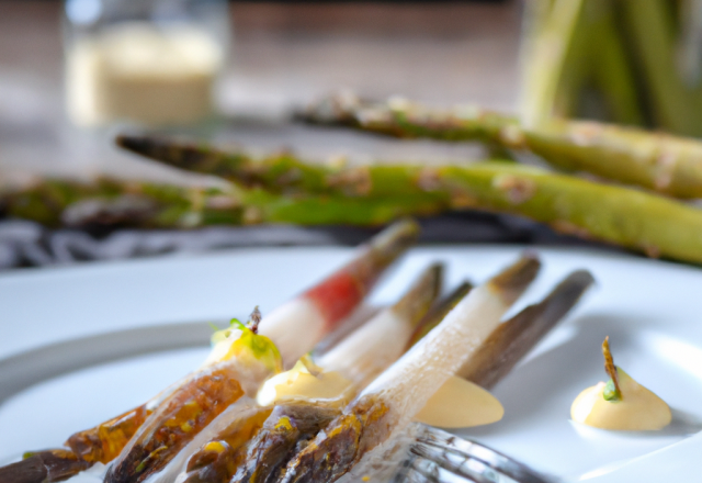 Asperges de 'Candor' à l'anguille fumée de la Somme