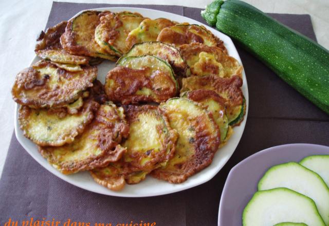 Beignets de courgettes au basilic