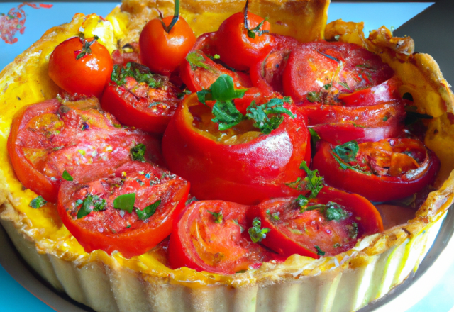 Tarte de tomates à la française