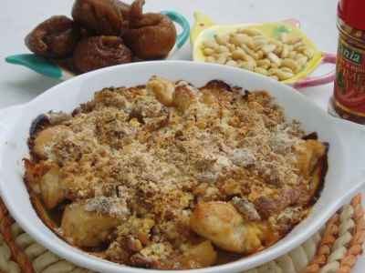 Crumble de poulet aux figues