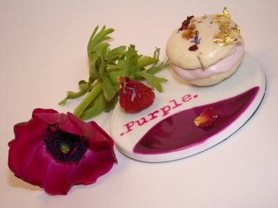 Macaron Purple Fleurs & Fruits