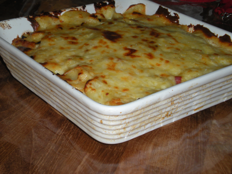 Gratin poireaux-patates-oignons