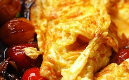 Omelette aux tomates