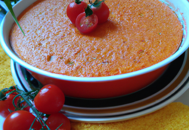 Flan de tomates au fromage de brebis