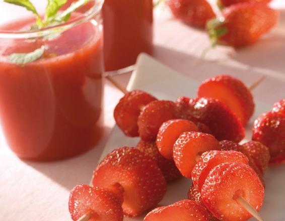 Sirop de fraises gourmand pour brochettes de Fraises du Périgord IGP