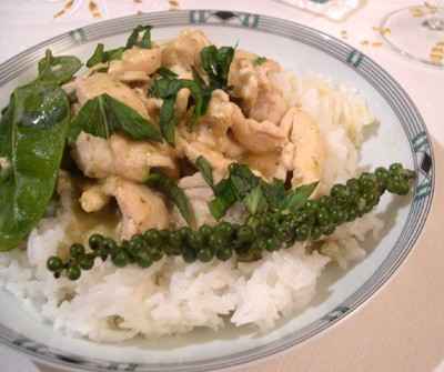 Curry vert de poulet à la thaïlandaise