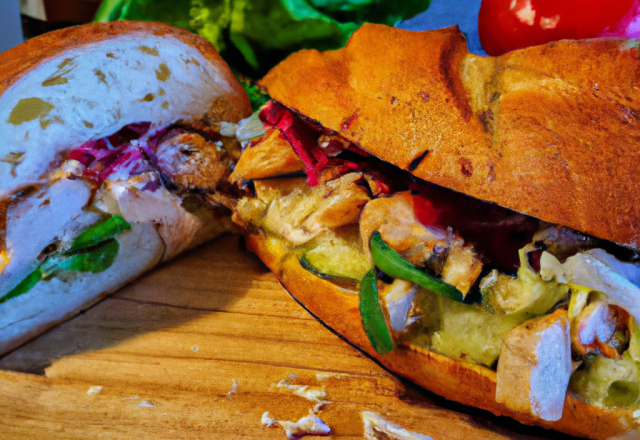 Sandwich au poulet gourmand !