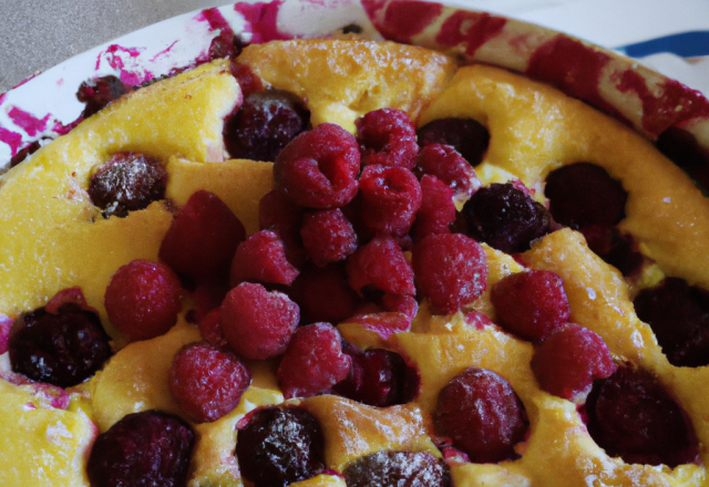 Clafoutis aux framboises