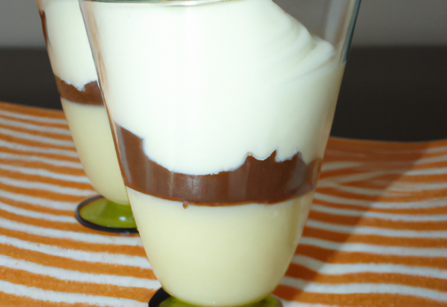 Verrine de chocolat blanc