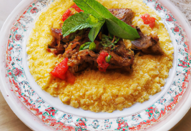 Couscous djerbien à l'agneau