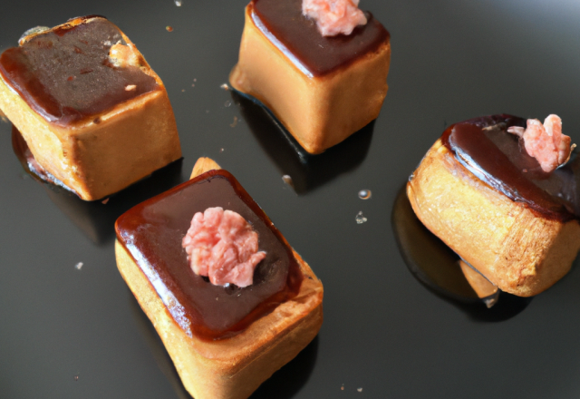 Bouchées de foie gras au chocolat