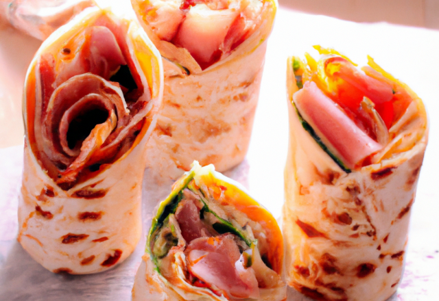 Wraps au Rondelé et jambon