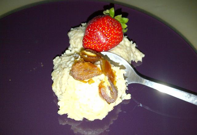 Rice pudding with dates