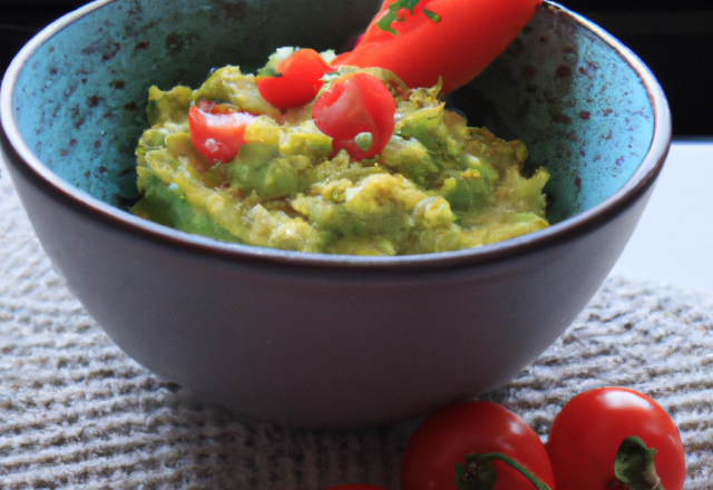 Guacamole aux tomates cerises