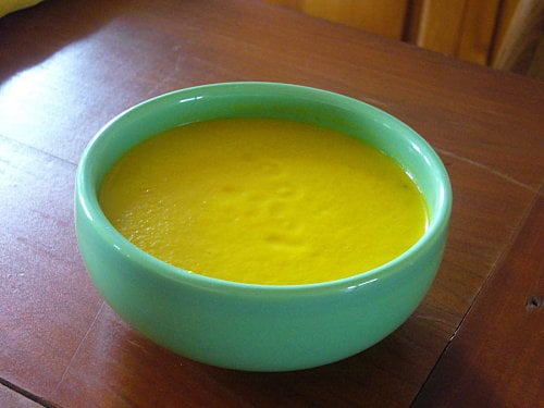 Soupe carottes et lait de coco