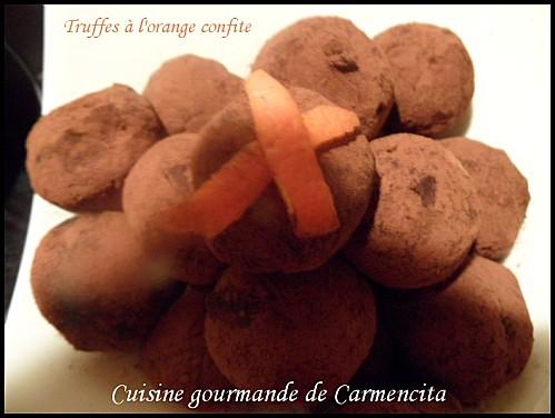 Truffes à l'orange confite