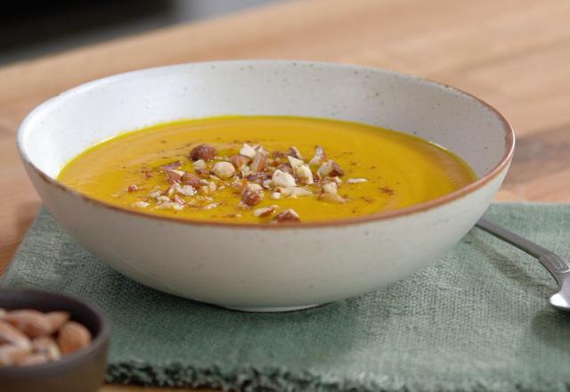 Velouté de potimarron au lait d'amandes