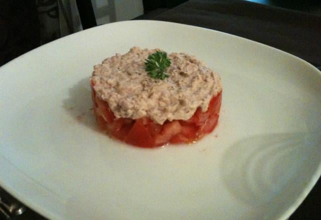 Tartare de tomate et thon