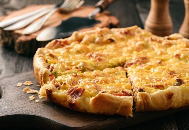 Quiche aux lardons et au reblochon