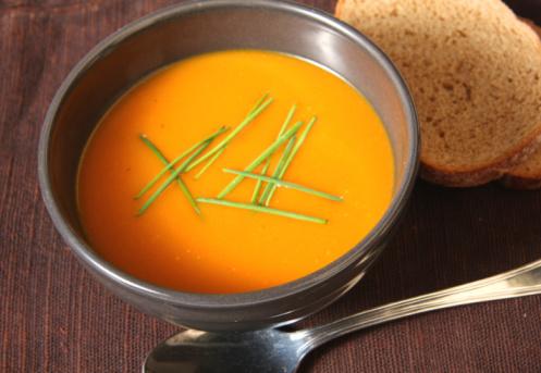 Soupe de Courge Butternut à la coriandre Fraîche