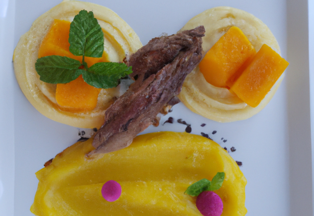 Parmentier de canard et mangue