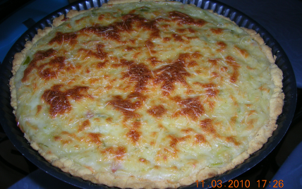 Quiche feuilletée aux poireaux