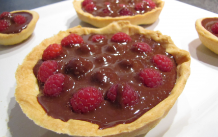 Tartelettes chocolat-framboises