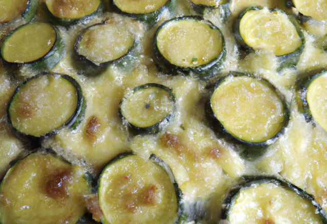 Gratin de courgettes au Fourme d'Ambert