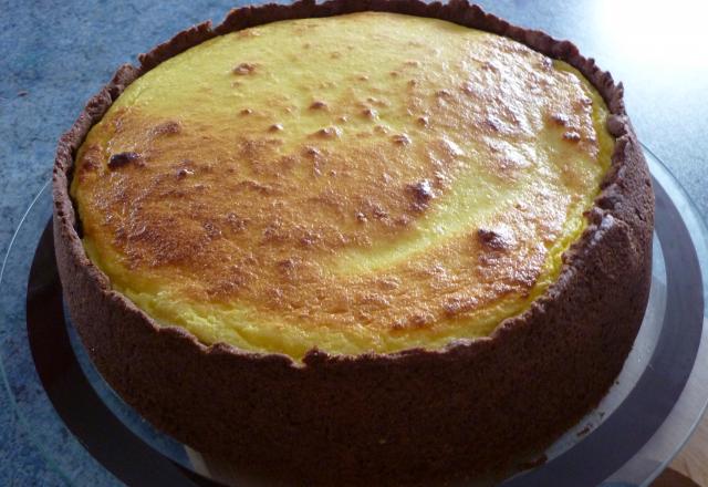 Tarte au fromage blanc et au chocolat