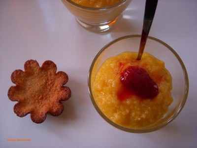 Soupe de mangue au gingembre