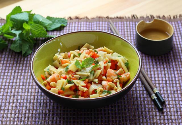 Salade de crevettes aux pousses de bambou