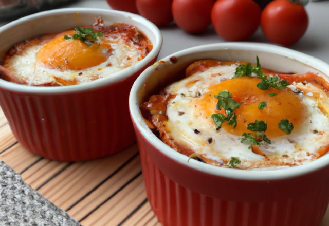 Œufs cocotte aux tomates