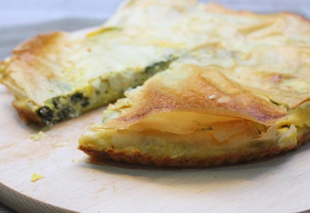 Tourte brick aux épinards et feta