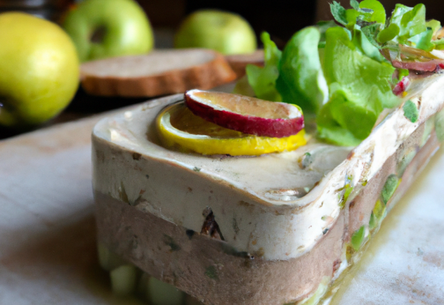 Terrine de chèvre frais aux pommes