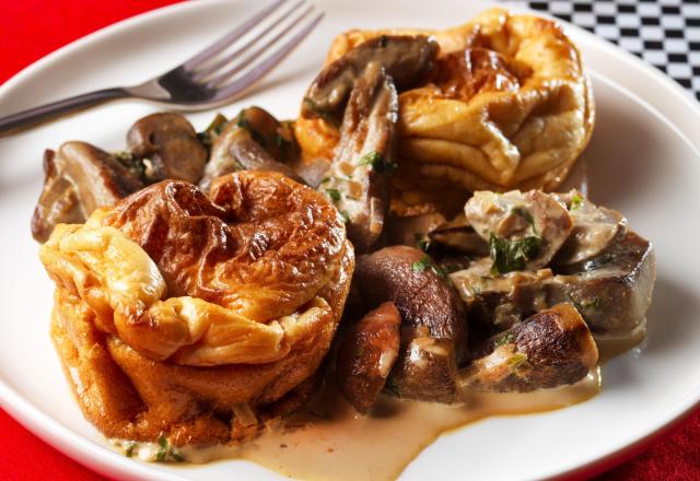 Yorkshire pudding aux champignons