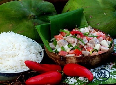 Poisson cru à la tahitienne aux herbes aromatiques