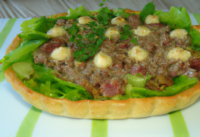 Tarte andouillette chaource