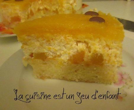 Entremet aux pêches