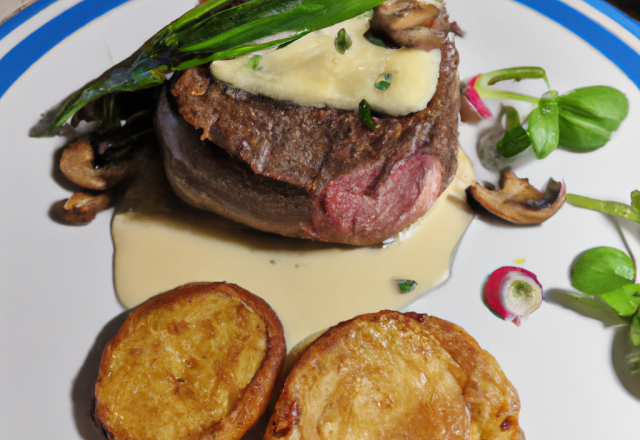 Steak végétal à la tomme de Savoie