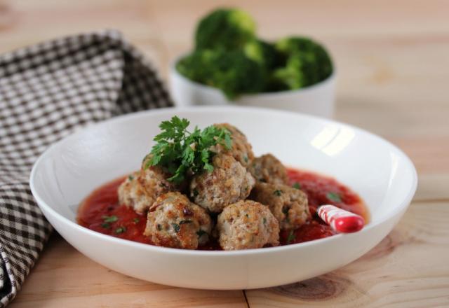 Boulettes de viande La Vache qui Rit, sauce tomate