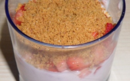 Verrine fraises-spéculoos