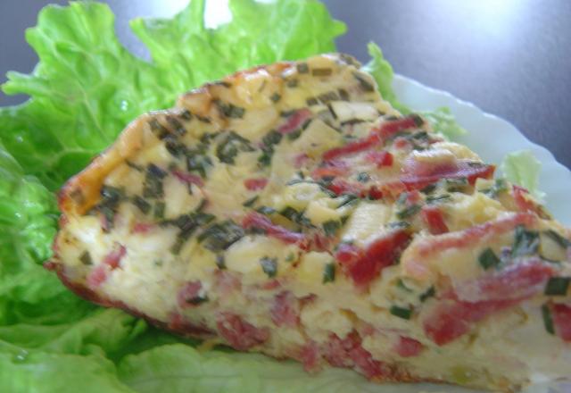 Quiche aux poireaux et chèvre