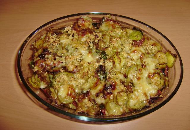 Gratin patisson courgettes méridionnal