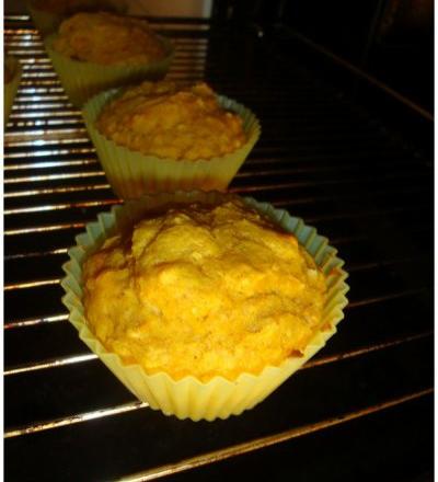 Muffins au potimarron et flocons d'avoine