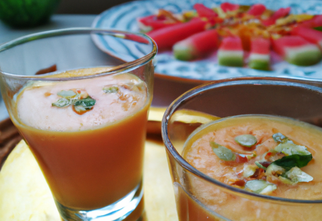 Gaspacho de melon au muscat