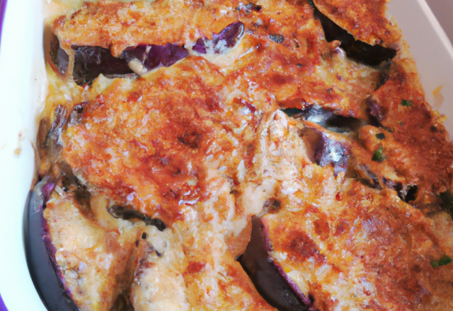 Gratin d'aubergine maigre