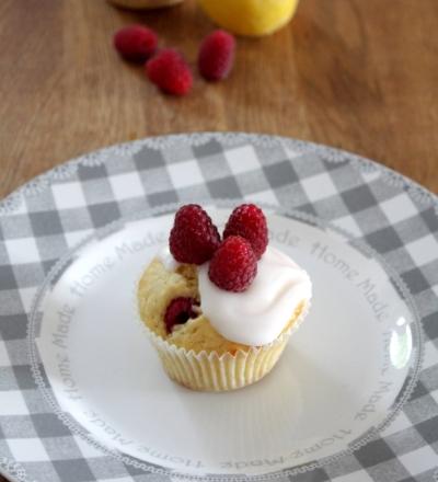 Muffins au citron et à la framboise