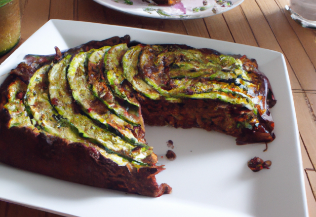 Gâteau original chocolat-courgette